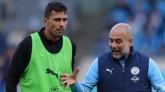 Rodri has had injury setback, says Guardiola