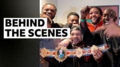 Behind-the-scenes on fight night Behind-the-scenes on fight night