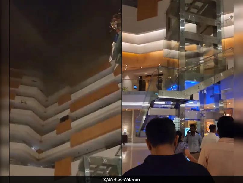 Fire Disrupts Quantbox Chennai Grand Masters: Players Safe, Event Postponed by a Day Fire Disrupts Quantbox Chennai Grand Masters: Players Safe, Event Postponed by a Day